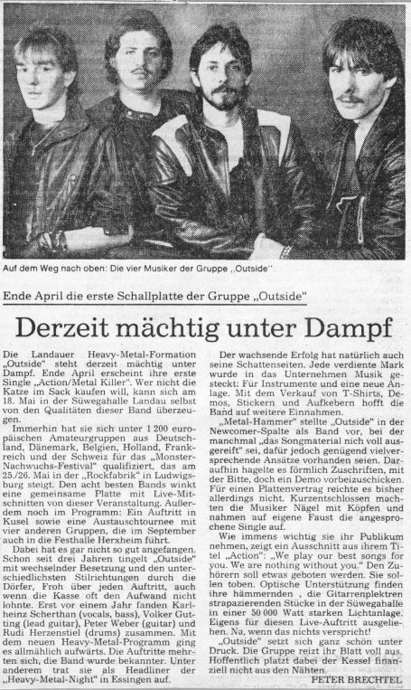 DIE RHEINPFALZ (12.04.1985) DIE RHEINPFALZ (12.04.1985)